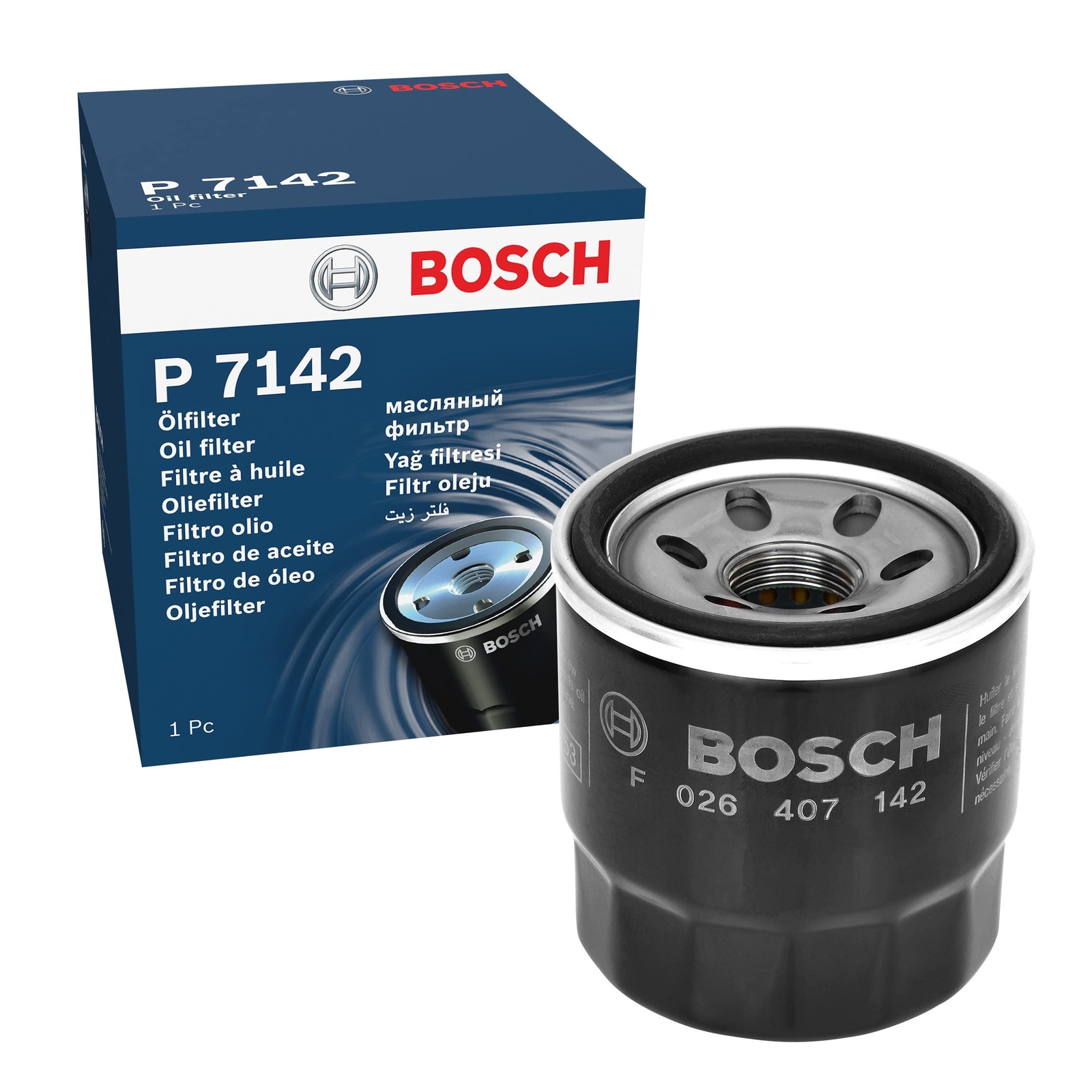 Genuine Bosch Car Oil Filter P7142 fits Hyundai i10 - 1.0 - 13 