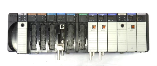 ALLEN-BRADLEY 1756-PSCA Controllogix 13 Slot Chassis w/Modules, for PARTS/REPAIR