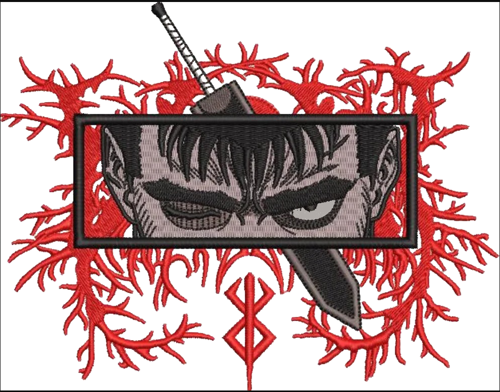 Guts Berserk Embroidered Hoodie eBay