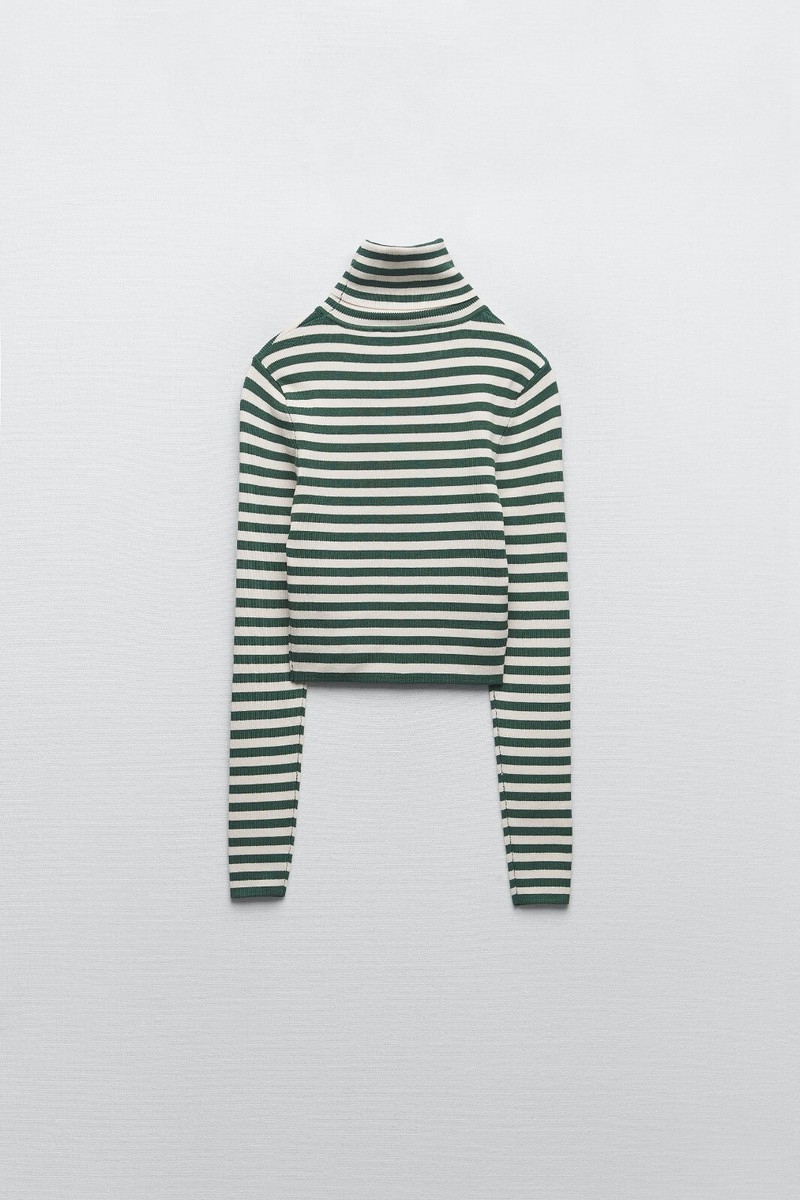 Zara green jumper sales