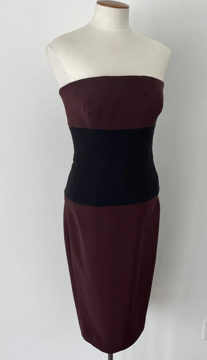 Victoria beckham color block cheap dress