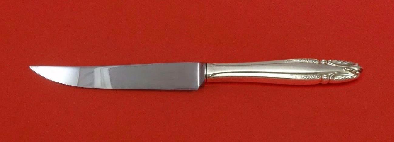 Stradivari by Wallace Sterling Silver Steak Knife Serrated HHWS Custom 8 1/2"