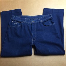 Vintage LEVIS Action Casual Slacks Blue Dress Pants 34x24 Hemmed EUC AR217