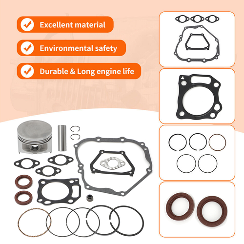 For YAMAHA GOLF CART 357CC MOTOR ENGINE REBUILD KIT Piston RING GASKET