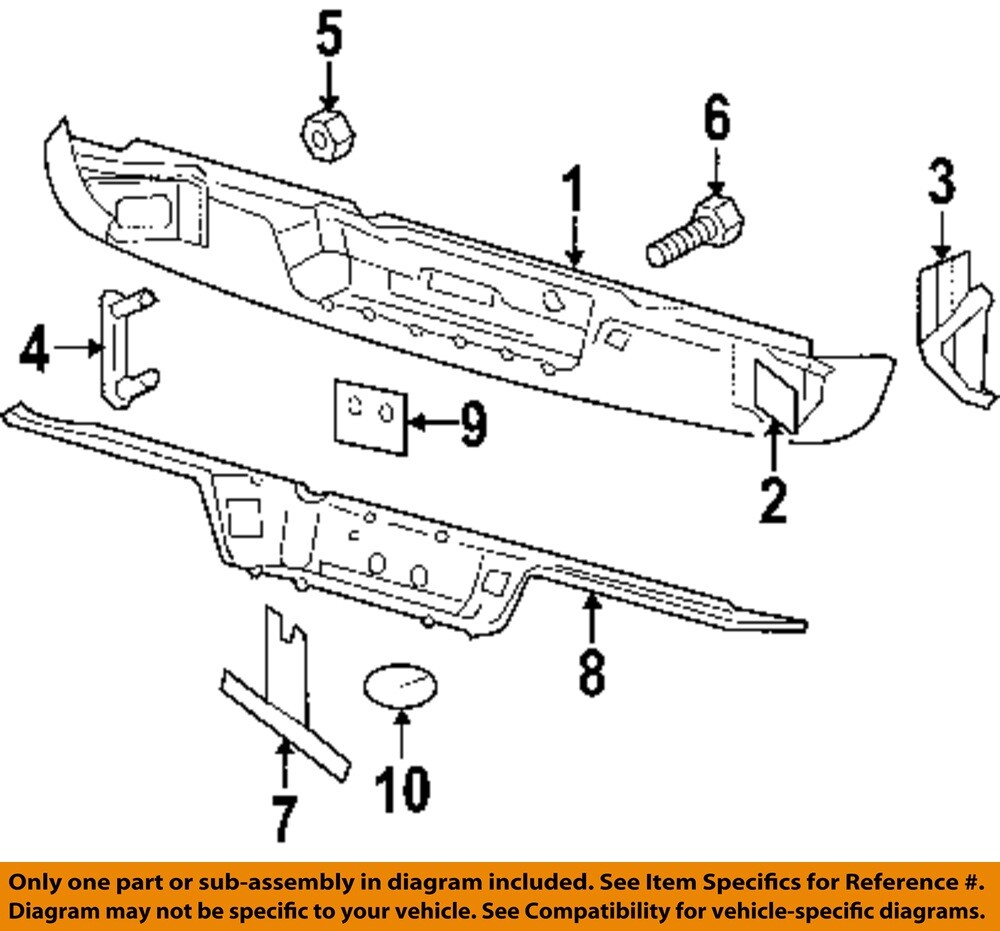CHRYSLER OEM Stabilizer Sway Bar-Rear-Stabilizer Bar Nut 6101696 | eBay