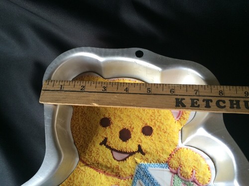 Wilton TEDDYBÄR MIT BLOCK Kuchenform + Orig Einsatz GEBURTSTAG - Bild 11 von 11