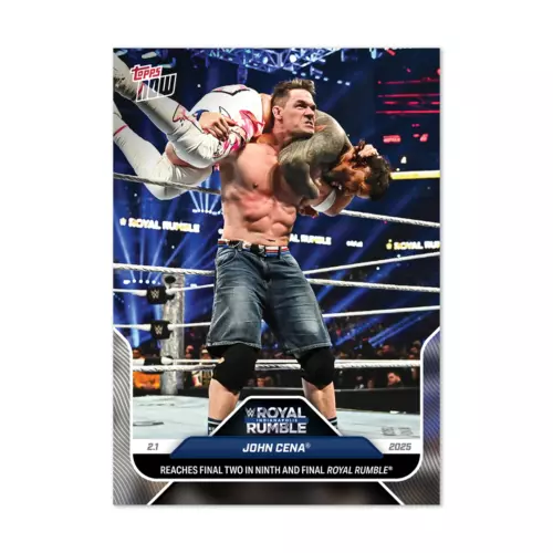 John Cena Jey Uso 2025 Topps Now WWE #18 Royal Rumble - QTY