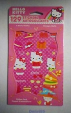 VERY CUTE  HTF 2011 Sanrio HELLO KITTY "Outfit" Set of 6 Sticker Sheets NEW 