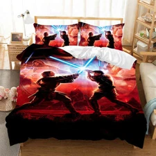 Wonderful Battle Of Warriors 3D Quilt Duvet Doona Cover Set Pillow case Print