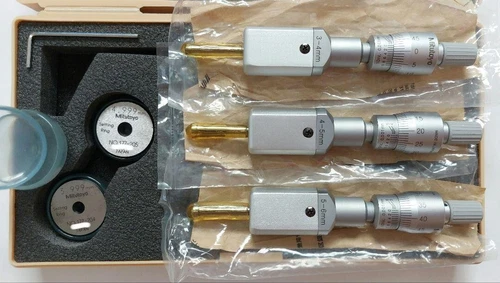 Mitutoyo 368-907 Holtest Set Micrometer 2-Point Internal 3-6mm Range E 3-6 USED