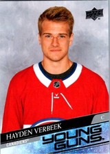 2020-21 Upper Deck  Base Set - Young Guns 714 Hayden Verbeek YG RC Canadiens