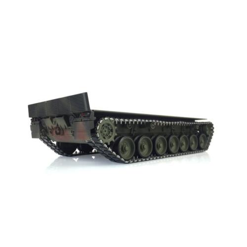 1/16 Full Metal Leopard2A6 RC Tank Model Chassis Assembly T1 Tracks Roadwheel - Picture 5 of 11