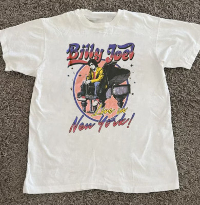 Billy Joel Live In New York Tee Shirt For Men Women Full Size
