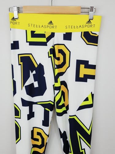 ADIDAS x STELLASPORT Womens Size M or 12 Calca Long Printed Tights NEW + TAGS - Picture 2 of 12
