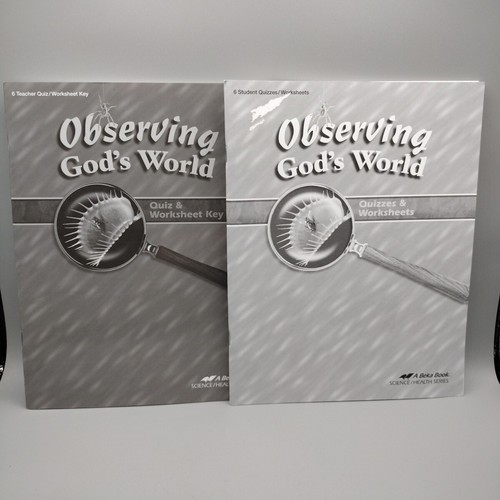 Abeka Science Observing God's World Quiz and Test Keys Grade 6, 4th ed. 2014-15