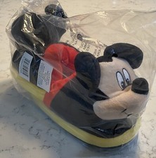 Disney Stompeez Mickey Mouse Size M/L Slippers For Kids - Sealed New!