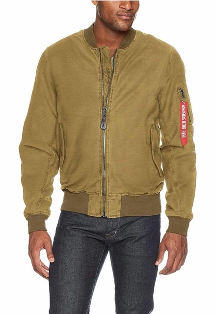 Authentic Alpha Industries Mens Ma 1 Ctn Flight Jacket Olive 3xl For Sale Online Ebay
