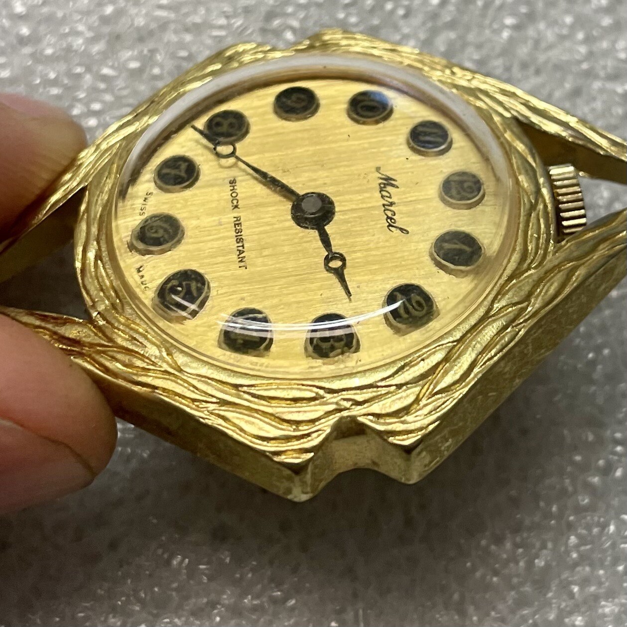 Vintage Marcel Pocket Watch Gold Tone Swiss Made Mechanical Wind Up eBay