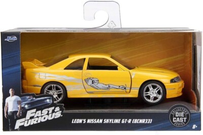 Jada 1/32 - Fast & Furious - Leons Gelber Nissan Skyline GT-R