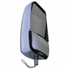 RV Deluxe Heated Remote / Manual Mirror Head - Chrome - Velvac  Left