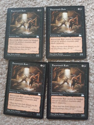 MTG 4 x Razortooth Ratten - Wetterlicht