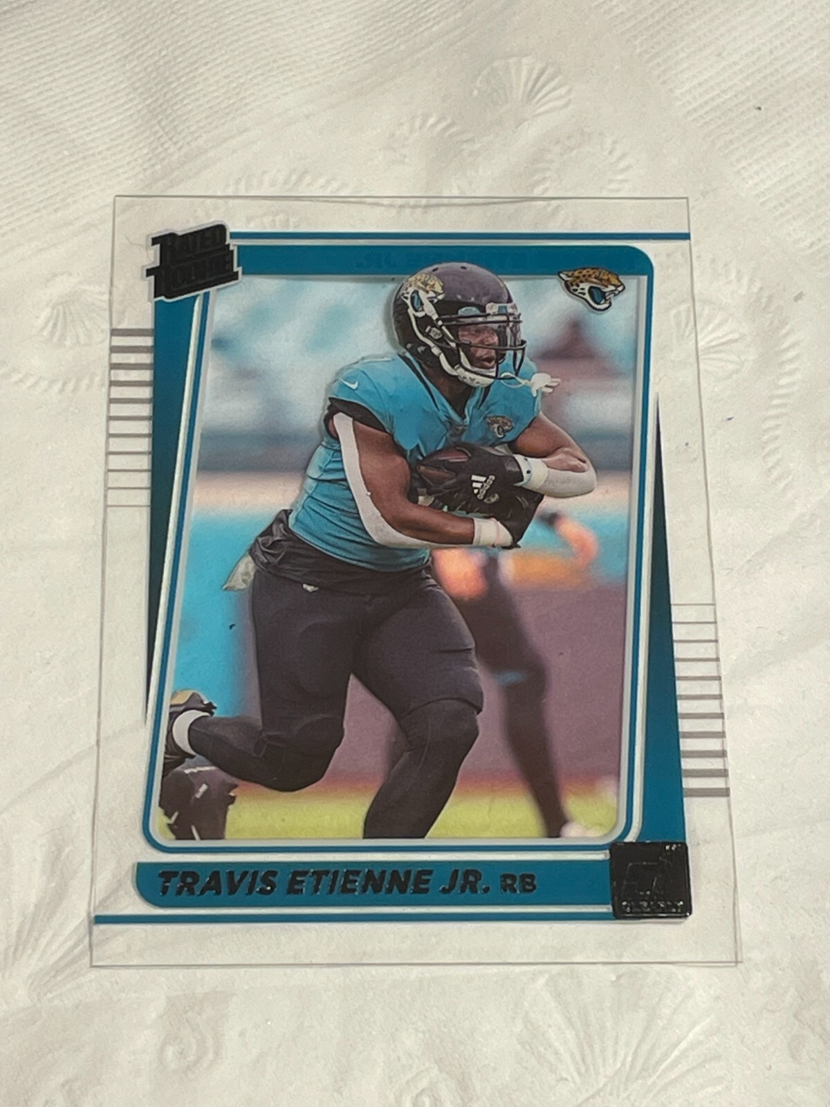 2021 Clearly Donruss Travis Etienne #59 Rated Rookie Jacksonville Jaguars