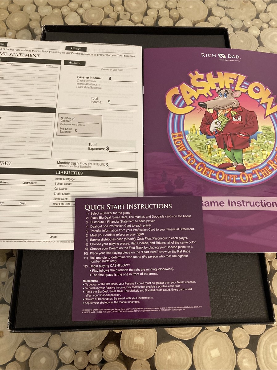 Cashflow 101 Robert Kiyosaki Board Game - Learning About Money