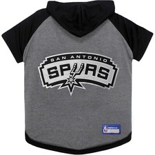 NBA San Antonio Spurs Hoodie T-Shirt for Dogs  Cats Cutest Hooded Dog Tee Shirt