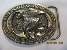 Belt Buckle 1987 BASS Anglers Sportsman Society 20th Anniversary