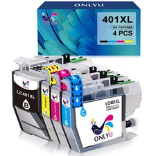 4x LC401XL Ink Cartridge replacement for Brother MFC-J1012DW MFC-J1170DW