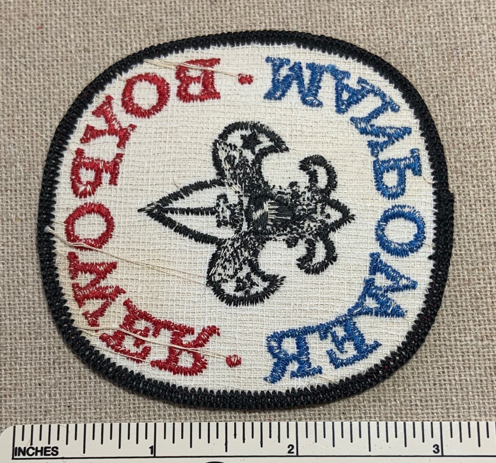 Vintage 1960s BOYPOWER MANPOWER Boy Scout Uniform Badge PATCH BSA