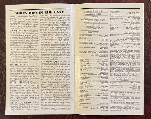 Playbill - 42nd Street, Ford Center, NYC, Aug 2003 - Top - Bild 6 von 7