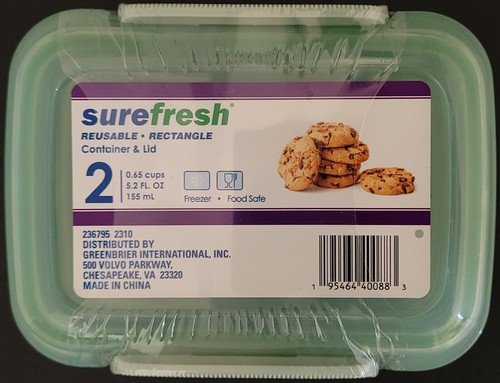 Lock-Top Reusable Snack Containers w Lid Pastel 5.2 Fl Oz 2/Pk S24 Select: Color - Picture 4 of 5