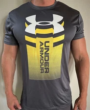 UA Under Armour Men's Arrow Logo Tee Top Athletic Muscle Gym Shirt New With Tags