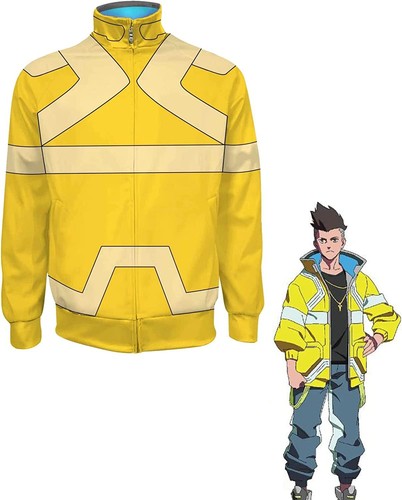 Anime Cyberpunk Edgerunner Jacket Cosplay Zipper Hoodies David Cosplay Coat