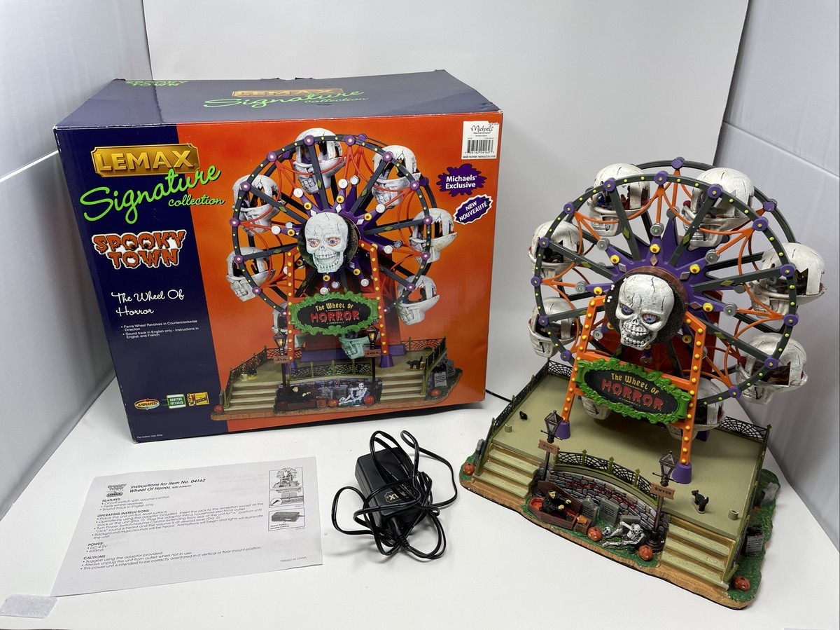 Lemax Spooky Town 2010 The Wheel Of Horror Working No Sound | eBay