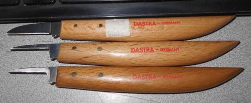 Lot Of 3 Dastra German Carving Knife's Tools | eBay