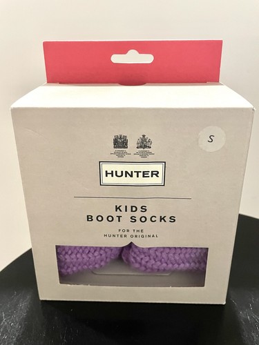 HUNTER KIDS HALF CARDIGAN KNITTED CUFF BOOT SOCKS SIZE: SMALL (8-10) KAS4004AAC - Picture 2 of 3
