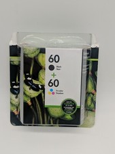 HP 60 2-pack Black/Tri-color Original Ink Cartridges, N9H63FN 140 EXP Sept 2022