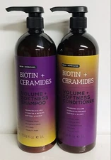 Pierre’s ~ Biotin & Ceramides Volumizing Shampoo & Conditioner 33.8 fl oz Each