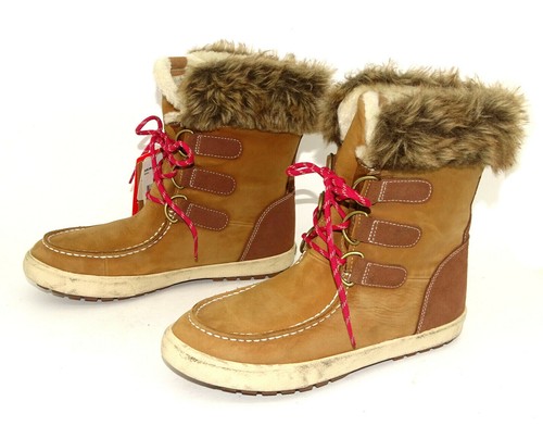Roxy zapatos botas botines botas señora botas piel forro cálido talla 38 |  eBay