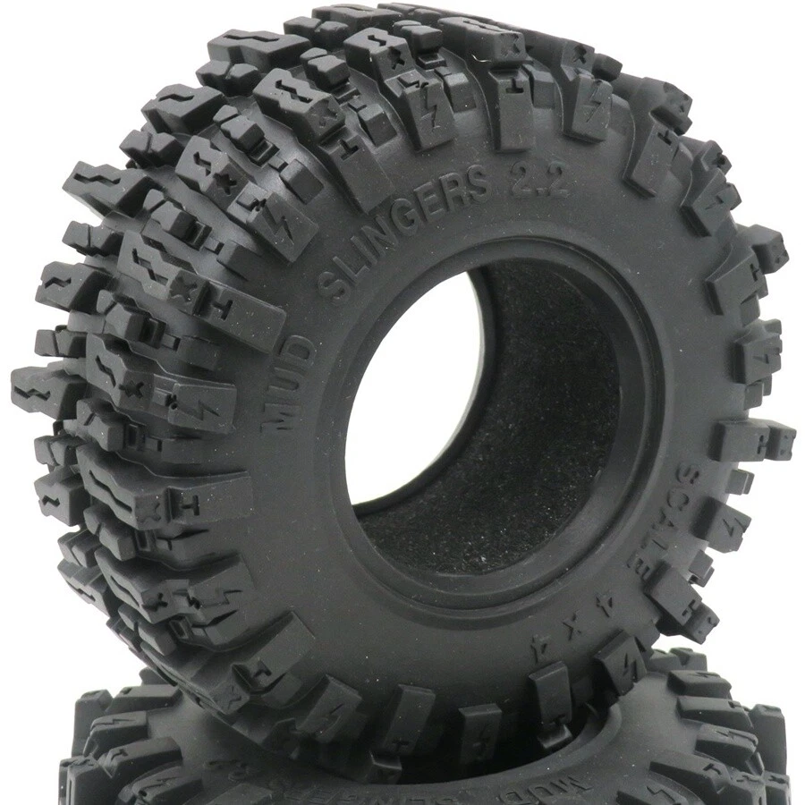 4pcs RC 2.2 Mud Slingers Tires Tyres OD 124mm Fit RC Rock Crawler Truck - Image 4 of 4