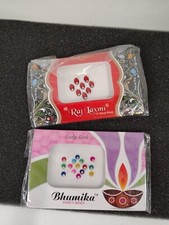 Lot of 2 PK Bindi STUNNING Bindi FOREHEAD Jewelry REUSABLE Self Sticking