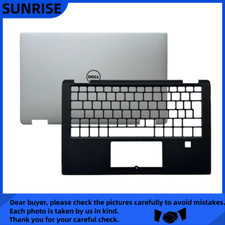 New For Dell XPS 13 9365 LCD Back Cover/ Upper Case Palmrest Cover UK C Shell