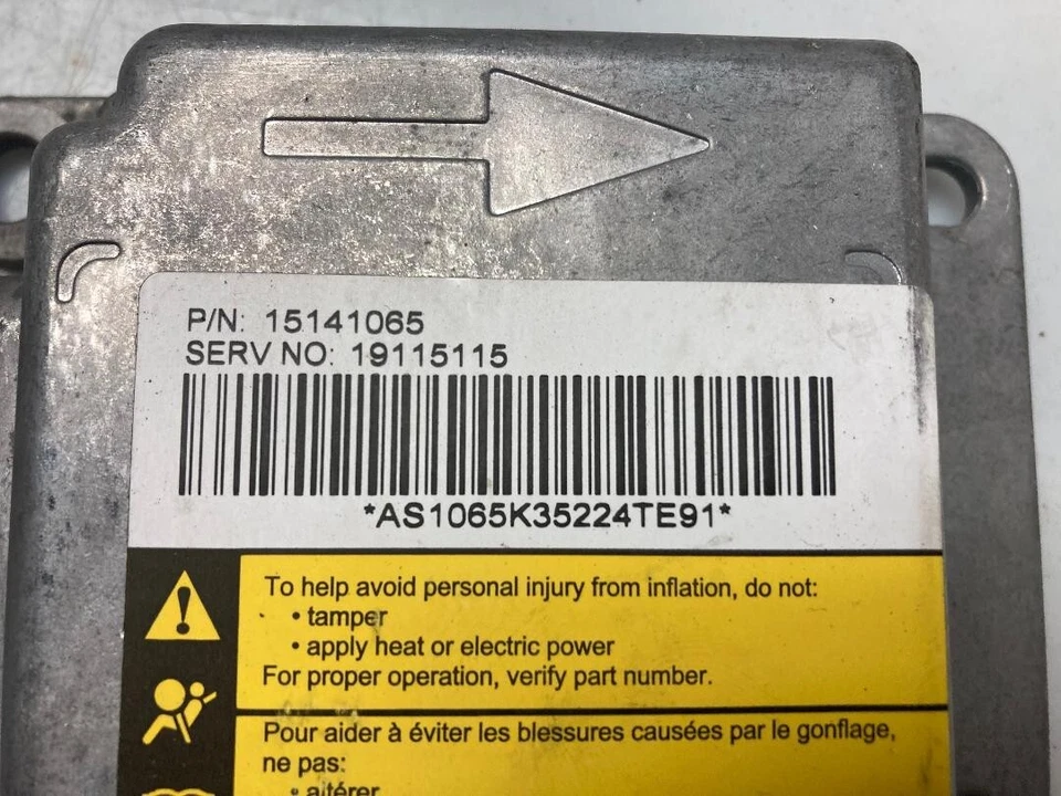 Pontiac Torrent SRS Module P/N 15251096 2006 original fabricante original pieza GM CHEVY EQUINOX Foto 3 de 4