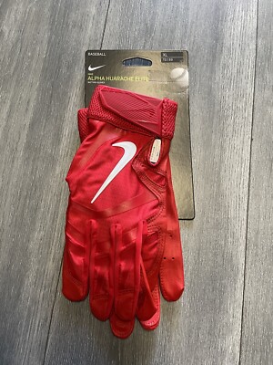 Nike Alpha Huarache Elite Size Baseball Batting Gloves Red CV0696-606 Men Sz XXL