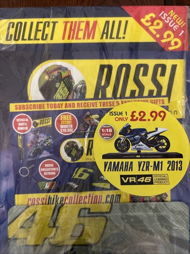 ROSSI - The Bike Collection - Issue 01 - Yamaha, VR46, MotoGP - 1:18 Model - New - Picture 2 of 9
