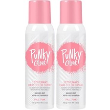 Punky Colour Temporary Hair Color Spray Pale Pink 3.5oz 2 Pack 