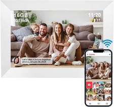 WiFi Digitaler Bilderrahmen WLAN 10.1” Fotorahmen Touchscreen 1280x800 32GB