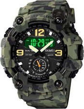 Reloj Para Hombre Relojes De Cuarzo Reloj Militar Digital Deportivo De Buceo NEW
